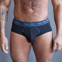 Black Classic Fit Brief Underwear - Made In USA