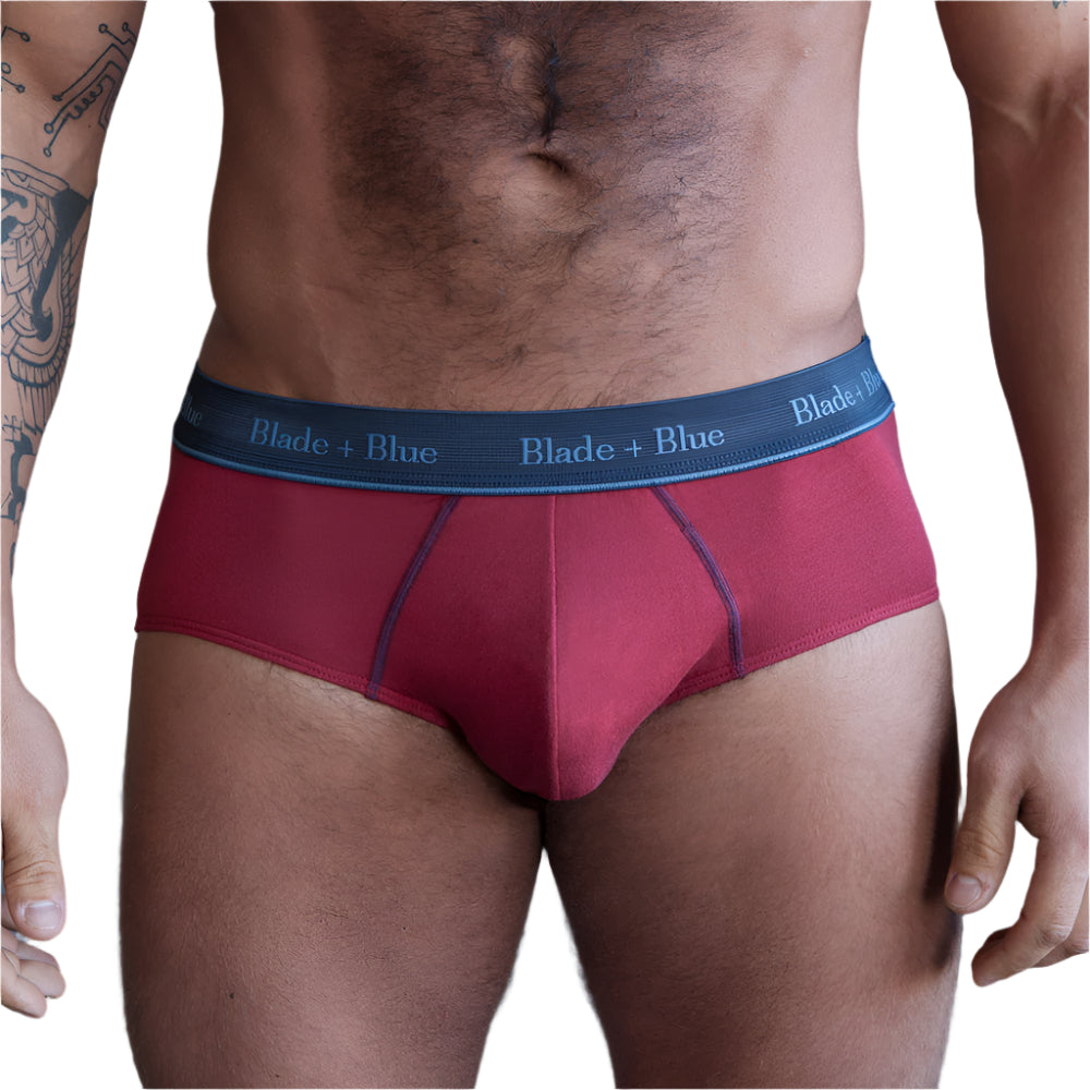 Red Classic Fit Brief Underwear - Made In USA
