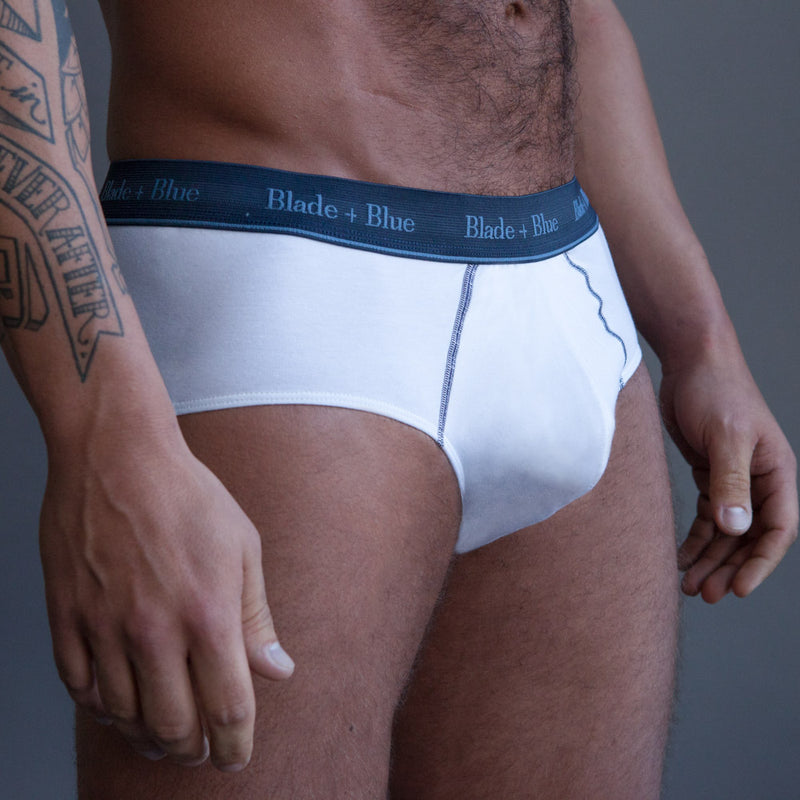 Dolphin Grey Classic Fit Brief Underwear - Made In USA