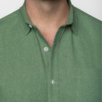 Green Japanese Wave Print Shirt - Kendall