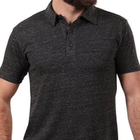 Charcoal Heather ECO Tri-Blend Jersey Polo - Made In USA