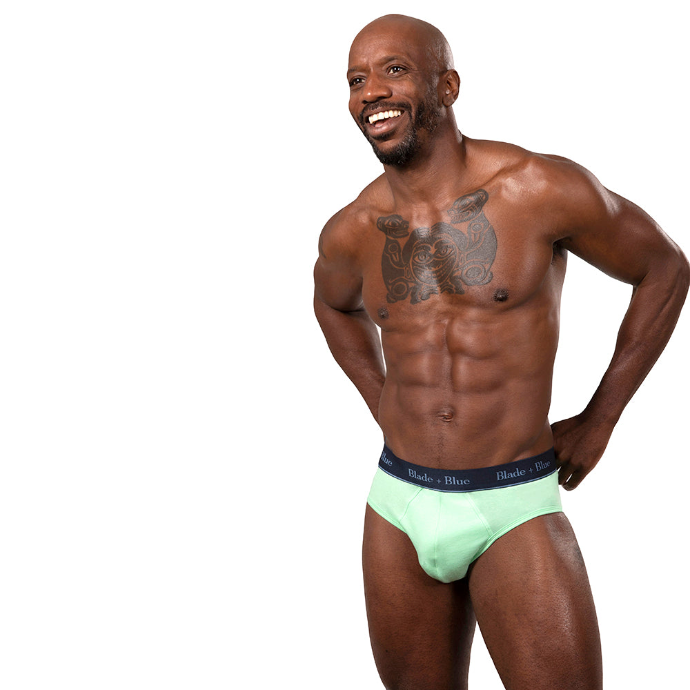 Mint Pistachio Green Low Rise Brief Underwear - Made In USA