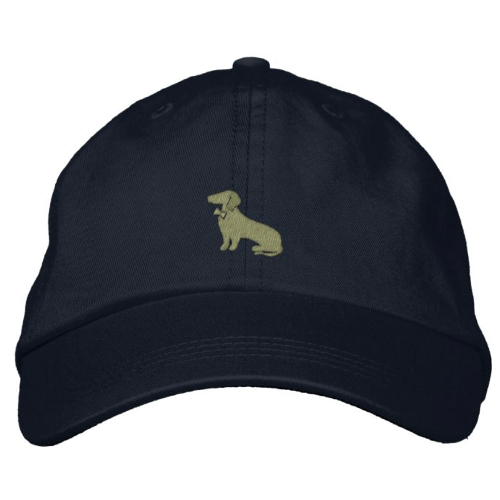 Navy & Olive Dachshund Logo Baseball Cap - Mookie