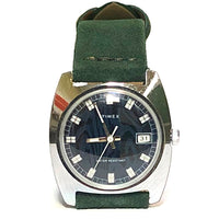 Vintage 1976 Timex Blue & Green Automatic Watch