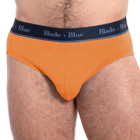 Orange Sherbert Low Rise Brief Underwear - Made In USA