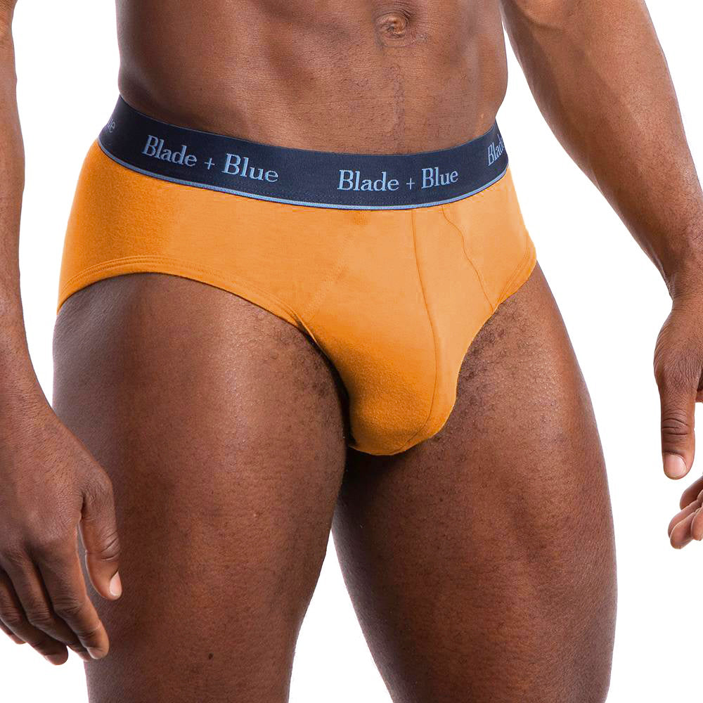 Orange Sherbert Low Rise Brief Underwear - Made In USA