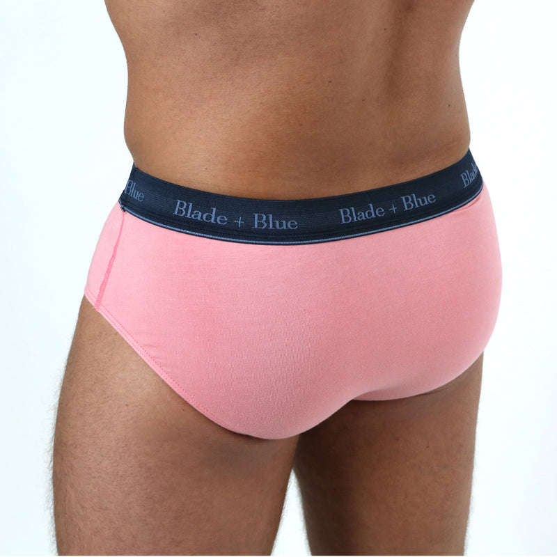 Pink Classic Fit Brief Underwear - Made In USA