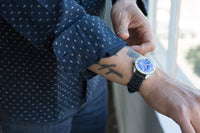 Japanese Indigo Dyed Triangles Print Shirt - Hamel