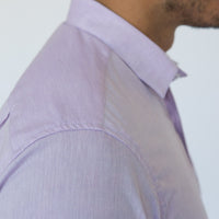 Solid Lavender Melange Shirt - Lenny