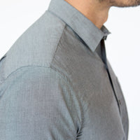 Solid Grey Melange Shirt - Clem