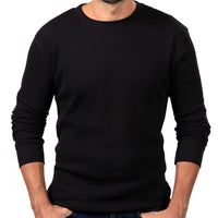Black Long Sleeve Baby Thermal Tee - Made In USA