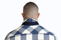 Blue & White Buffalo Check Shirt Jacket