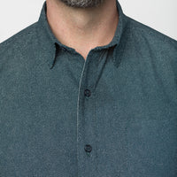 Dark Navy Blue Wave Print Shirt - Zeke