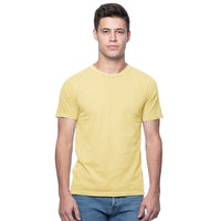 60% OFF AFTER CODE NEWFALL: Soft Butter Yellow Pigment Dyed Cotton Classic Short Sleeve Tee - Made In USA