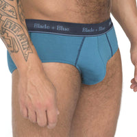 Aqua Blue Brief Underwear - Made In USA