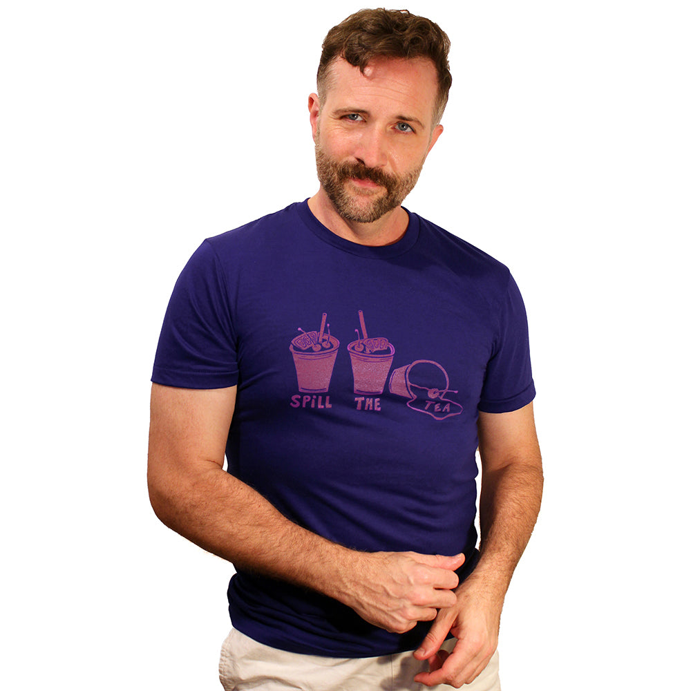 Provincetown Royal Blue "Spill the Tea" Tee