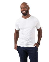 White Cotton Classic Short Sleeve Tee - Made In USA