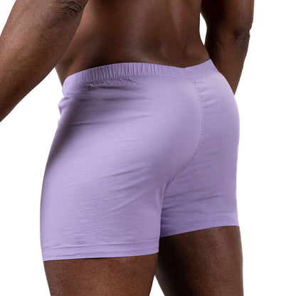 &quot;BILLY&quot; - Solid Lavender Purple Slim-Cut Boxer Short - Made In USA