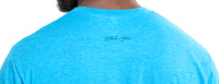 Bright Aqua Blue Heather Classic Seated Dachshund Tee