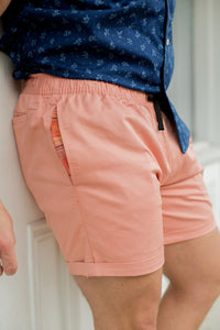 40% OFF AFTER CODE: WOW25 "The Paradise Short" in Pink Stretch Twill - Made In USA