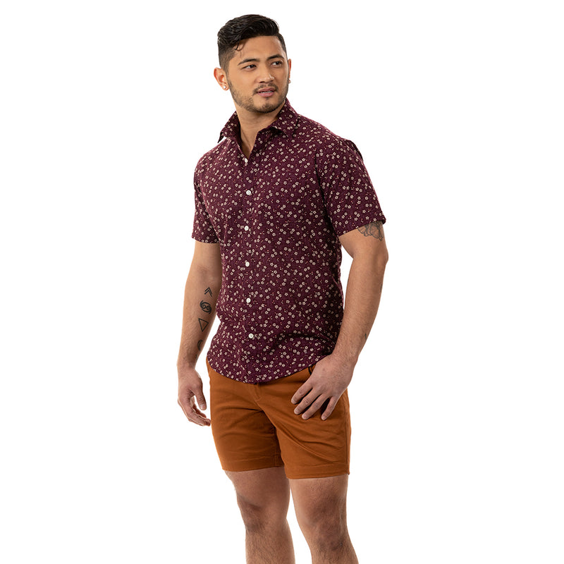 30% OFF THIS WEEKEND AFTER CODE NEW FALL: Copper Cotton Stretch Twill Shorts - Made In USA