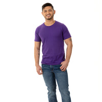 50% OFF AFTER CODE NEWFALL: Purple Grape Cotton Classic Short Sleeve Tee - Made In USA
