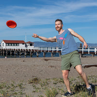 Provincetown Faded Blue Creamsicle "Circle Fun" Sleeveless Tank