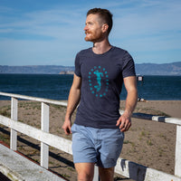 50% OFF AFTER CODE NEWFALL: Provincetown Navy Blue Lounging Merman Tee - Made In USA