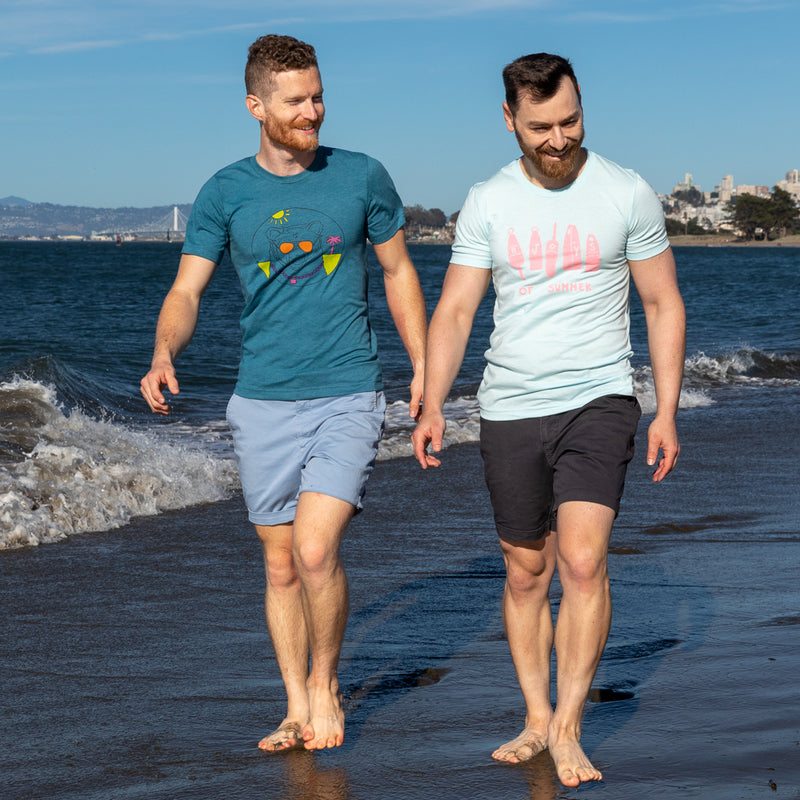 Provincetown Teal Beach-Ready Bear Tee