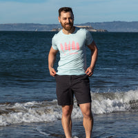 50% OFF AFTER CODE NEWFALL: Provincetown Pale Blue Buoys of Summer Tee Shirt - Made In USA