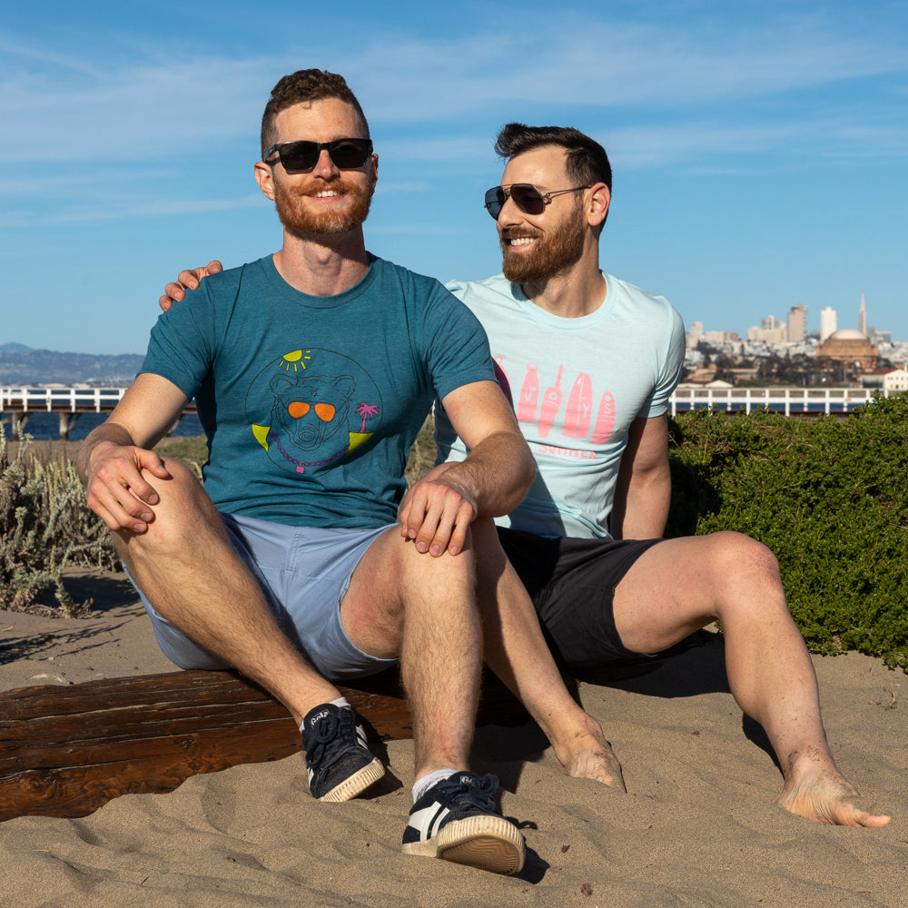 Provincetown Teal Beach-Ready Bear Tee