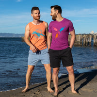 50% OFF AFTER CODE NEWFALL: Provincetown Magenta Tasty Creamsicle "Circle Fun" Tee