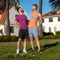 50% OFF AFTER CODE NEWFALL: Provincetown Magenta Tasty Creamsicle "Circle Fun" Tee