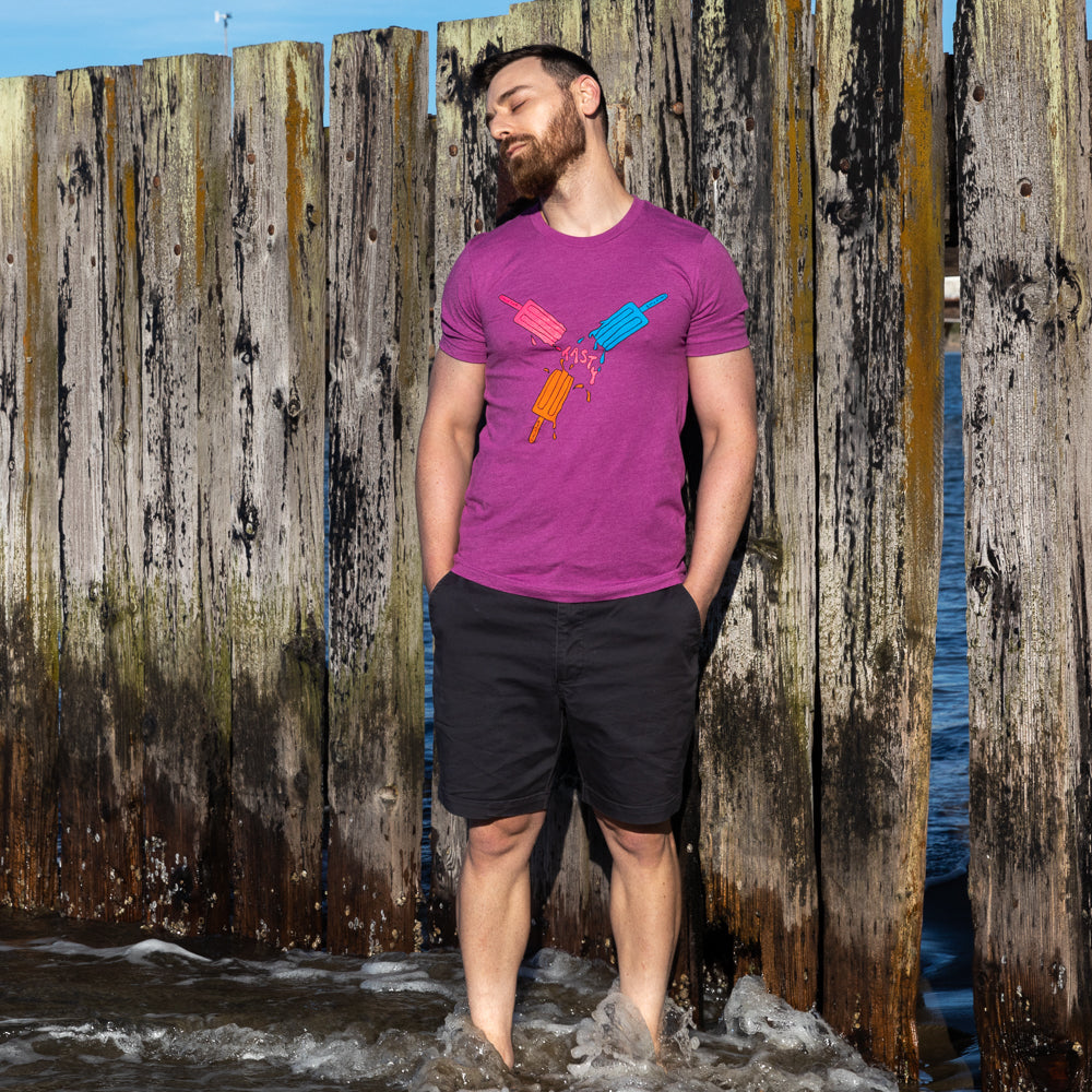 Provincetown Magenta Tasty Creamsicle &quot;Circle Fun&quot; Tee
