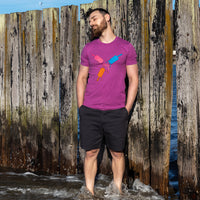 50% OFF AFTER CODE NEWFALL: Provincetown Magenta Tasty Creamsicle "Circle Fun" Tee