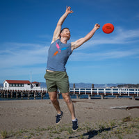 Provincetown Faded Blue Creamsicle "Circle Fun" Sleeveless Tank