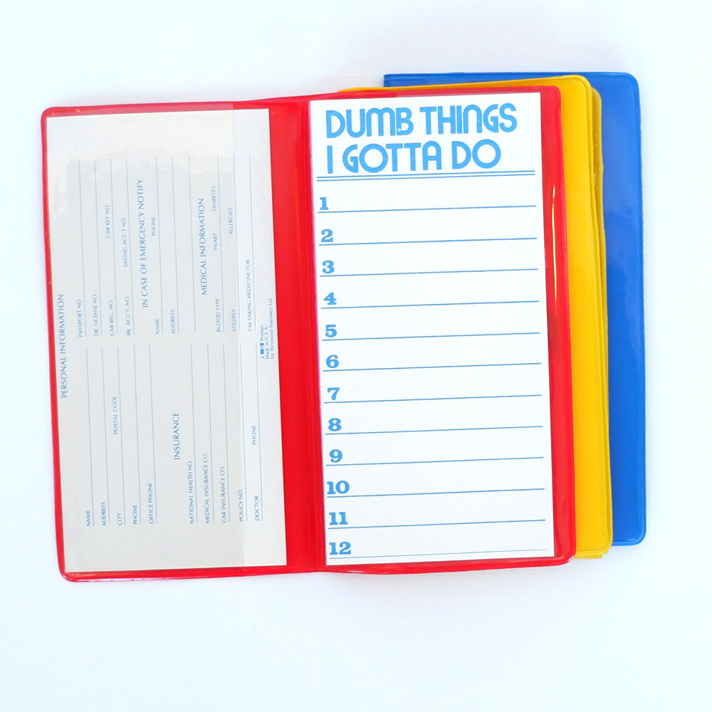 Vintage "Dumb Things I Gotta Do" Notebook Set
