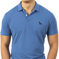 Air Force Blue Cotton Pique Polo