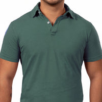60% OFF AFTER CODE NEWFALL: Forest Green Cotton Jersey Polo