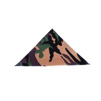 Green Camouflage Print Pocket Square