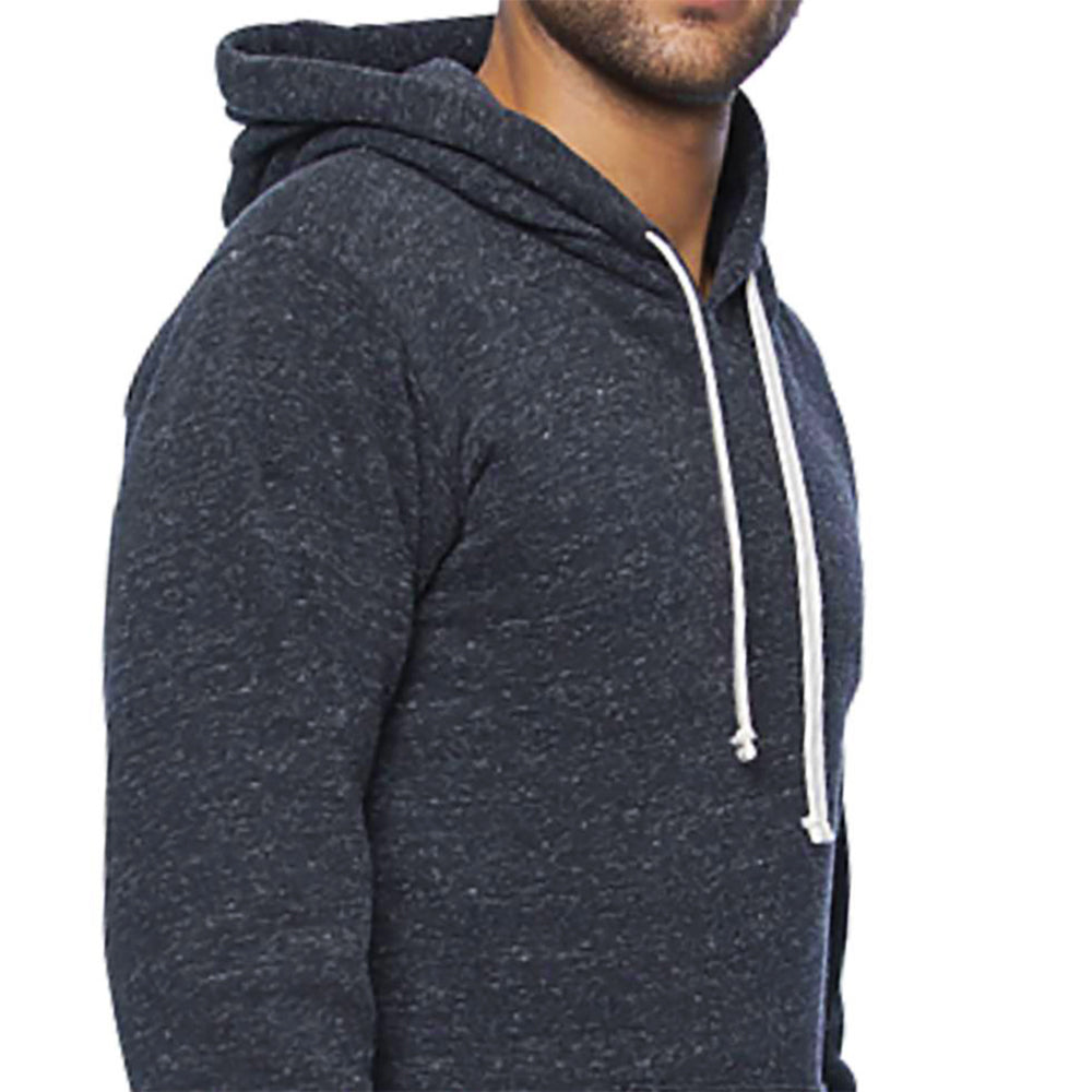 Charcoal Marled Popover Hooded Fleece Sweatshirt - Made in USA