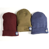 Olive Green Knitted Watch Cap - Made In USA