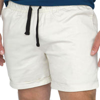 PREORDER IVORY SMALL The 'Paradise' Stretch Twill Short in Ivory