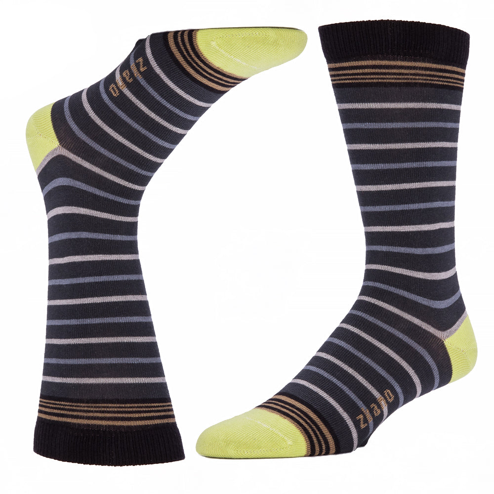 Tonal Grey Mini Stripe Socks