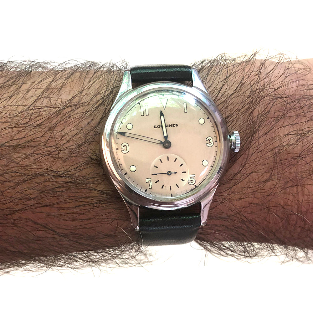 Vintage Longines Military Inspired 1940's Automatic Watch