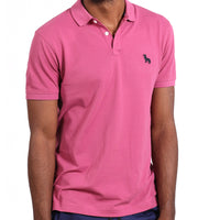 Fuchsia Cotton Pique Polo