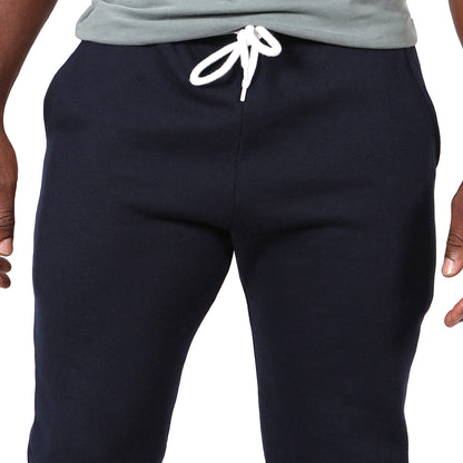 Solid Navy Blue Jogger Sweatpants - Made in USA