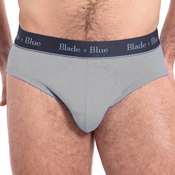 Dolphin Grey Low Rise Brief Underwear - Made In USA