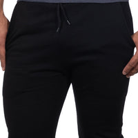 Organic Cotton Solid Black Jogger Sweatpants - Made in USA
