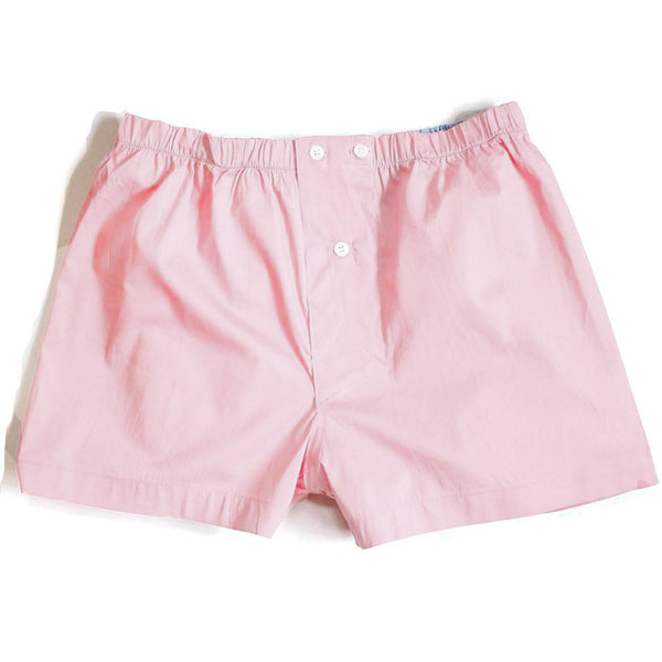 KYLE - Solid Pink Slim-Cut Boxer Short - Made In USA – Blade +